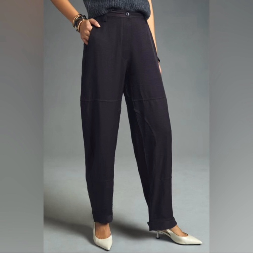 Anthropologie Tiny Purple Silky Pants